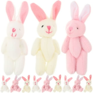 15 Pcs Knuckle Rabbit Pendant Stuffed Toy Gifts Small Animals Tiny Plush  Bunny Bunnies The Cars Toys 