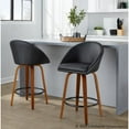thumbnail image 4 of LumiSource Matisse Highback 26" Fixed-Height Counter Stool - Set of 2, 4 of 10