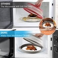 thumbnail image 4 of 2Pcs Collapsible Microwave Cover with Plate Tray Set,Gray,10.6 Inch Lid,BPA Free,Microwave Splatter Guard, 4 of 6