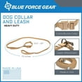 thumbnail image 4 of Blue Force Gear Black Dog Gear Set | Heavy-Duty Dog Collar & Leash, Cobra Buckle, 13.5-20" Collar, 73" to 1" Leash, 4 of 7