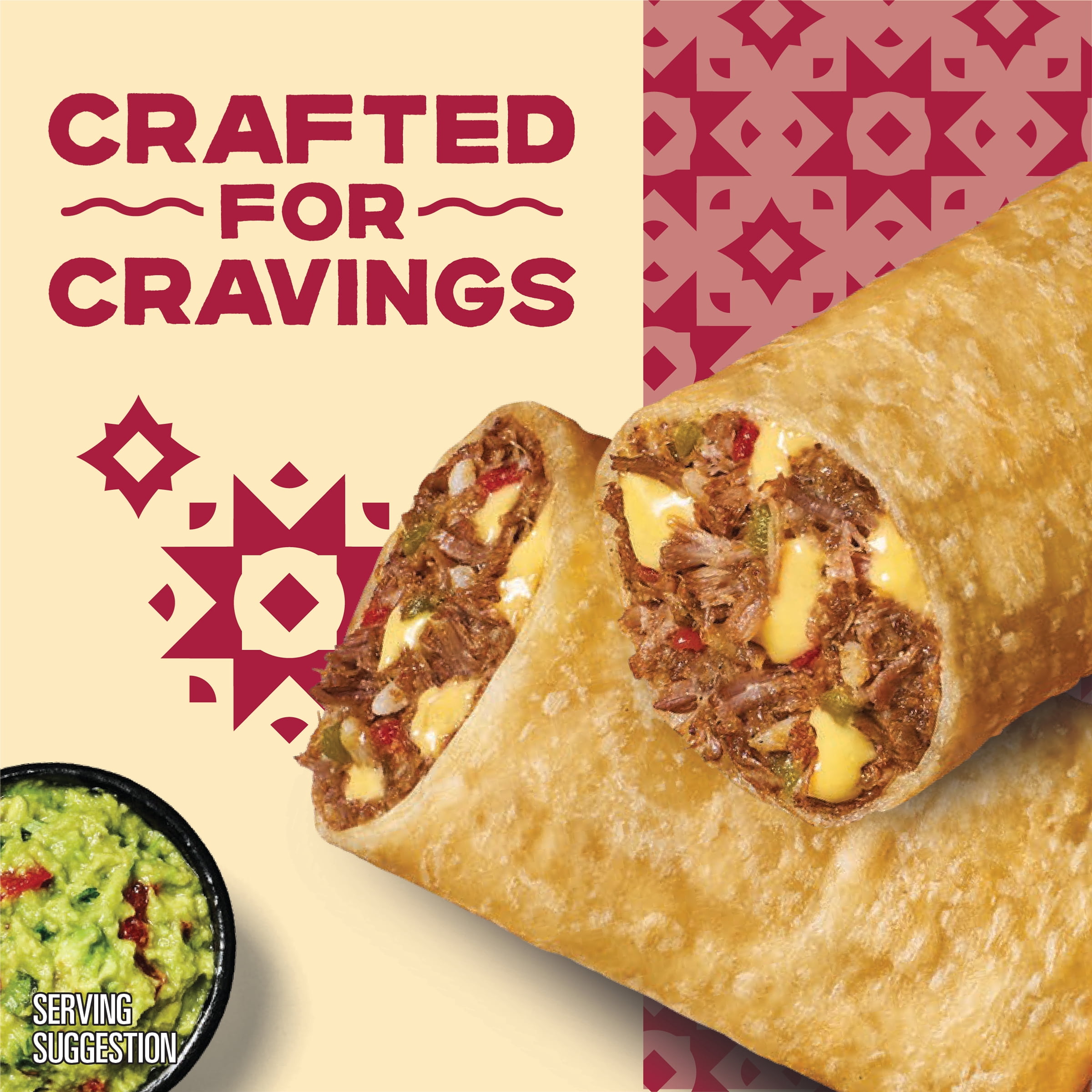 El Monterey Signature Shredded Steak and Cheese Chimichangas 54 oz, 12 Count (Frozen)