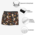 thumbnail image 3 of Susaid Autumn Fox Print Men's Mesh Boxer Briefs Cooling Breathable Sports Underwear Wide Waistband Boxer Briefs W/Fly-Large, 3 of 5