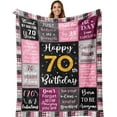 thumbnail image 1 of LHSHID 70th Birthday Gifts for Women Gifts for 70 Year Old Woman 70th Birthday Gifts Blanket Best Gifts for 70 Year Old 70th Birthday Decorations 70 Year Old Birthday Gifts for Women 30"x40", 1 of 7
