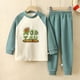 thumbnail image 1 of Conjunto de ropa interior para niños de algodón puro Ropa de casa para niñas Niños Adolescentes Niños medianos y grandes Ropa de abrigo de otoño Pantalones de otoño Ropa para niños, 1 of 1