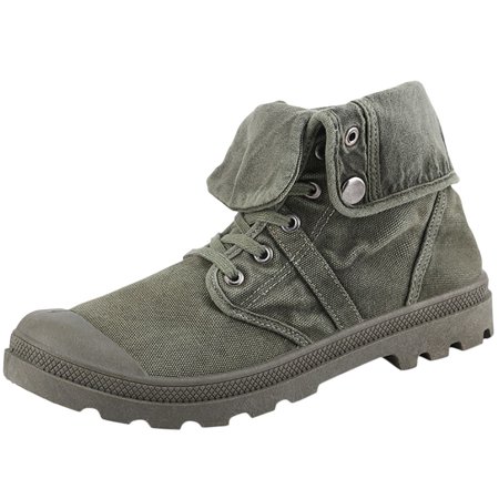

Follure Men s Fashion Casual Shoes Men s High-Top Shoes Canvas Shoes Thick Bottom Boots Ankle Boots Outdoor Shoes Army Green 42
