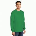 thumbnail image 5 of Gildan Heavy Cotton Long Sleeve T-Shirt, Unisex Classic Fit Irish Green Tee, Value 5 Pack, S, 5 of 5
