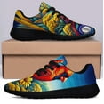 thumbnail image 3 of Kentucky Stte Cardinal and Goldenrod Flower Shoes Sneakers Black Size 4.5, 3 of 7