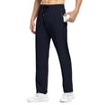 thumbnail image 2 of Pantalones TBMPOY para hombre, viajes, senderismo, secado rápido, cortavientos, 3XL, azul marino, 2 of 7