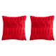 thumbnail image 1 of Fundas Almohada Navideñas Funda Decorativa Felpa Suave (reno) Color Rojo, 1 of 8