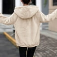 thumbnail image 4 of Women Casual Fleece Jacketodies Winter Warm Fluffy Coat Women 2026 Fall Winter Fleece Jackets Full Zip Long Sleeve Casual Sidefeel Women's Cardigan Sweatersoded Cardigans Fleece Lined Jacketï¼L/2ï¼, 4 of 5