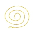 thumbnail image 3 of Collar de cadena de oro Fernando Gargantilla de cadena única 45 cm Estilo A, 3 of 8