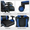 thumbnail image 6 of Resenkos Gaming Chair Computer Chair Office Chair, Massage Gaming Chair with Lumbar Support and Headrest-Blue, 6 of 9
