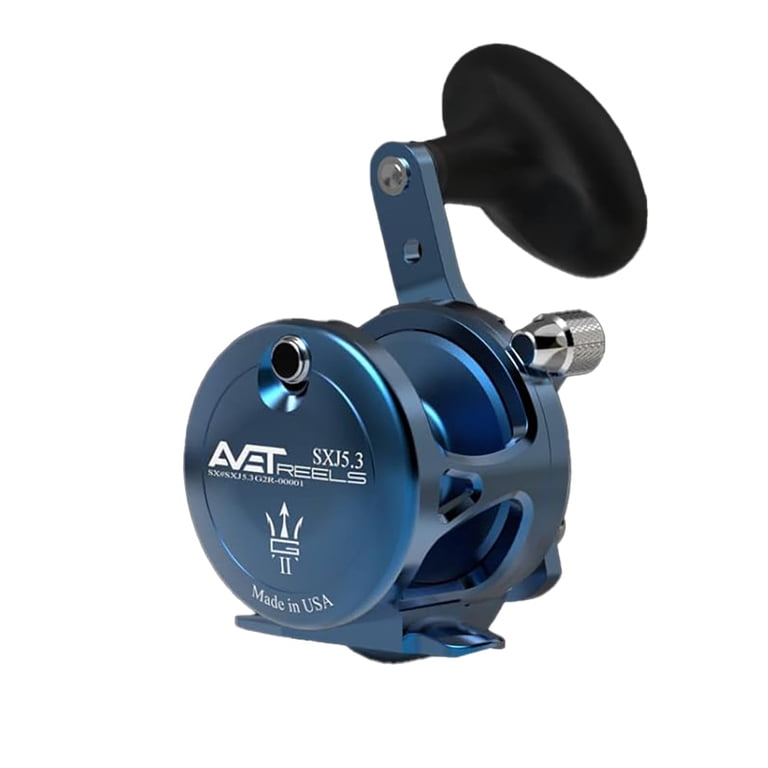 Avet SXJ 5.3 Single Speed Fishing Reel – Green, No Glide Plate (Right Hand)