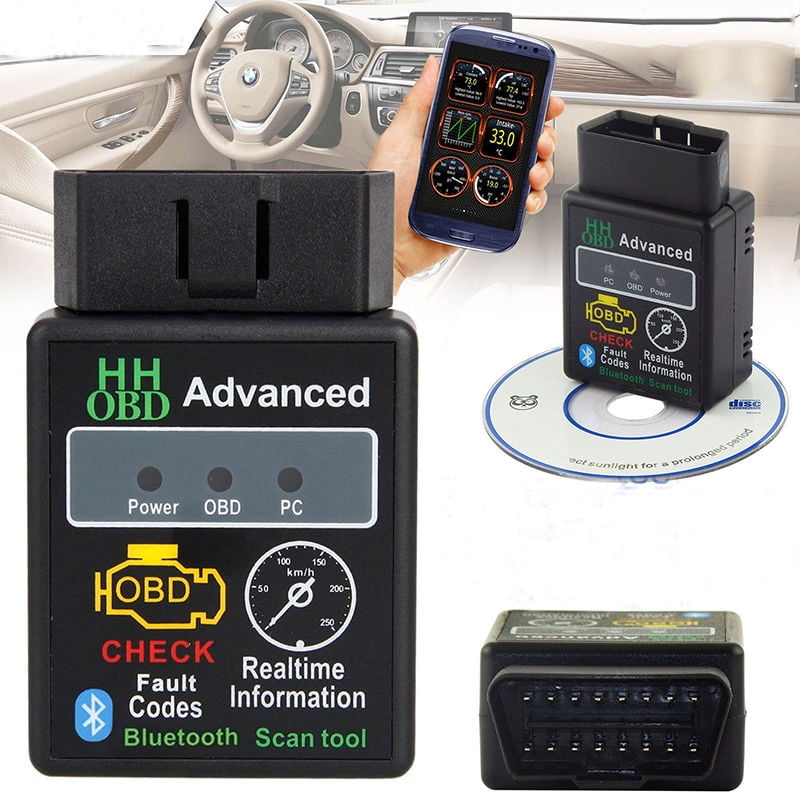 Car Auto Wireless Bluetooth V2.1 ODB2 ODB Diagnostic Scan Scanner Tool ELM327 