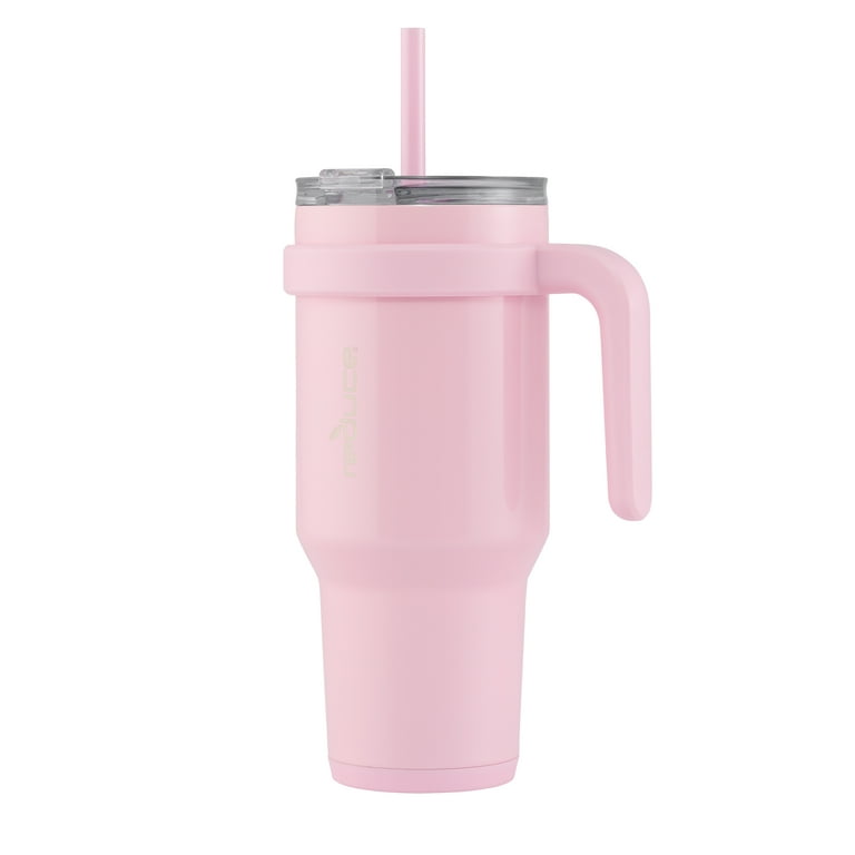 Reduce Cold1 40oz Tumbler with Handle, Stainless Steel, Blossom