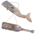 thumbnail image 2 of Shisuyan Wall Pendant Ocean Style Home Decor Plastic Dolphin Shape 2Pcs, 2 of 8