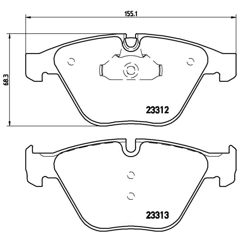 Brembo P06054X XTRA Low-Met Disc Brake Pad Set