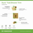 thumbnail image 6 of Symmons 3692BBZ15TRM Duro Hydromersion Tub And Shower Trim Package - Bronze, 6 of 7