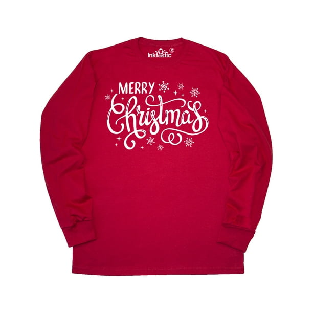 INKtastic - Merry Christmas Hand Lettering with Snowflakes in White ...