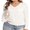 White, variant on Sweaters for Women, Lightweight V Neck Long Sleeve Pullover Sweater, Soft Knit Women's Sweater Top, Gray L