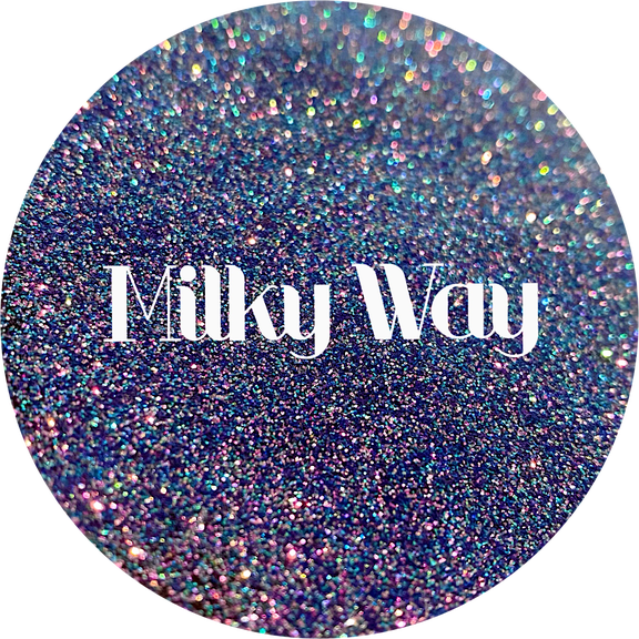 Glitter Heart Co. Glitter - High Quality Polyester Glitter - Milky Way - Purple Color Shift - 2 oz Bottle