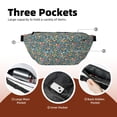 thumbnail image 4 of Naloa Foxes and Birds in Forest Print Running Belts for Men Women,Running Fanny Pack with 2-Zipper Pockets,Waterproof Waist Pack for Travel Hiking Running Outdoor Sports, 4 of 8