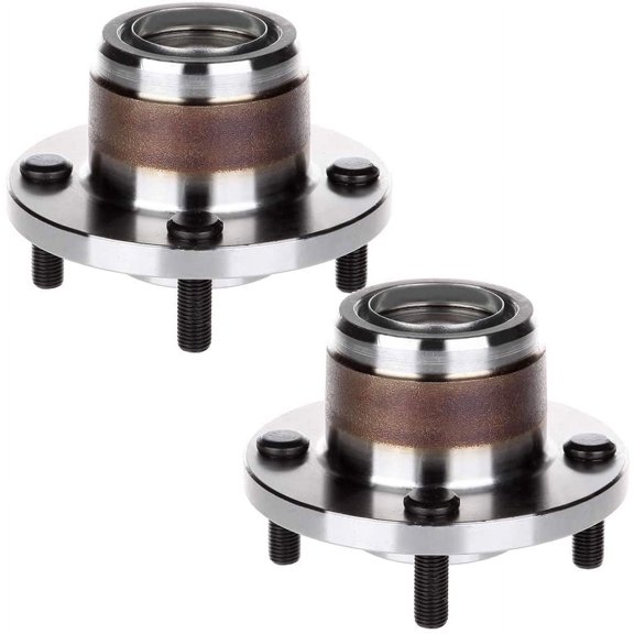 SCITOO Wheel Hub Bearing Assembly Set 2 Pack Fits 2000-2009 For Ford Focus Rear Wheel Bearings With 4 Lugs 521002