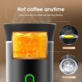 thumbnail image 5 of Portable travel coffee maker, 12V rechargeable, fast heating, compatible with K-Cup pods and ground coffee, black, 5 of 5