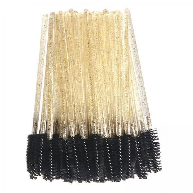 2x 50 pinceles desechables de rímel, varitas, pinceles de cristal para pestañas, pinceles de fantasía para extensiones de pestañas y de rímel