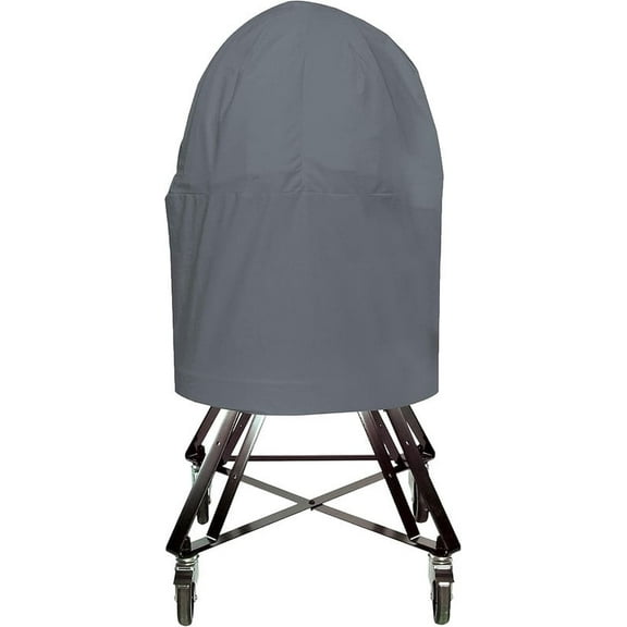 Covers & all Kamado Grill Outdoor Patio Cover 12 Oz - Waterproof & Weather Resistant Egg Grill Cover - Patio Furniture Covers with Drawstring for Snug fit (18" D x 40" H, Grey)