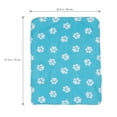 thumbnail image 6 of Pet Blanket for Dog Cat Animal Paw Double-sided Fleece Blankets All Year Round Puppy Kitten Bed Sleep Mat 60x70cm (Light Blue Background with White Paws), 6 of 7