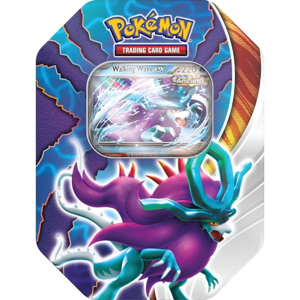 Juego de cartas coleccionables Pokemon Paradox Clash Tin Walking Wake EX