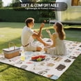 thumbnail image 4 of Outdoor Rug 6x9 ft Cartoon Coffee Waterproof Outdoor Patio Rug Mat Non Slip Outside Area Rugs Carpet for RV,Camping,Porch,Deck,Pool,Balconybackyard,Gift for Coffee Lover, 4 of 9