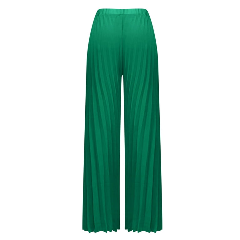 Zodggu Womens Solid Color High-Waist Full Length Long Pants Comfy Versatile  Loose Womens Wide Leg Pants Comfy Versatile Young Adult Love 2023 Joggers