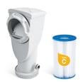 thumbnail image 3 of Funsicle SFX1000 SkimmerPlus Above Ground Pool Filter Pump & Cartridge, 1000 GPH, White, 3 of 5