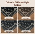 thumbnail image 7 of Design&I 3'x5' Washable Throw Rug Damask With Symmetrical Insect And Lace Border Gothic Victorian Refined for Entryway, Kitchen, Ultra-Thin & Non-Slip Skid-Resistant Small, 7 of 7