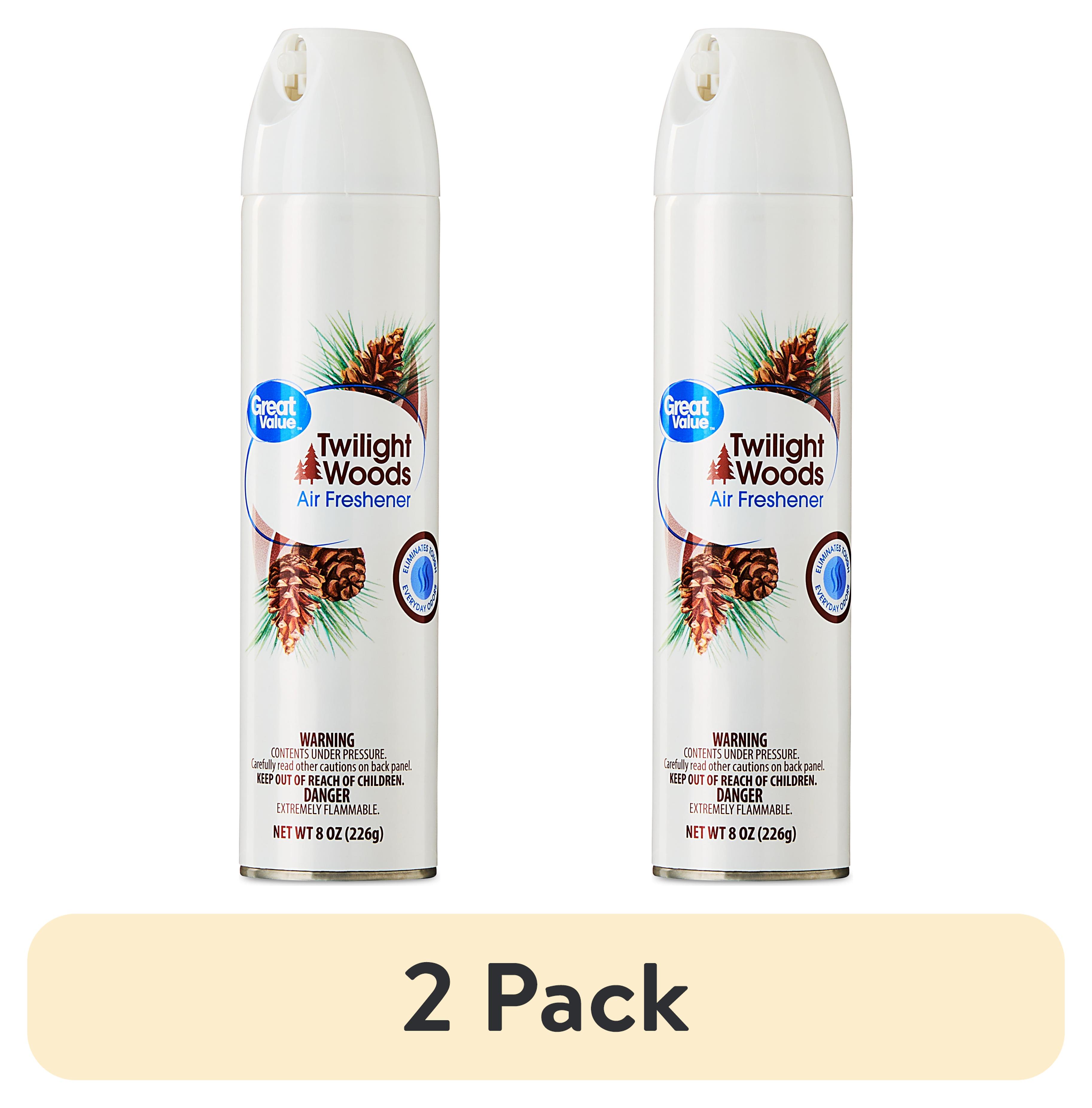 (2 pack) Great Value Aerosol Air Freshener, Twilight Woods, 8 oz
