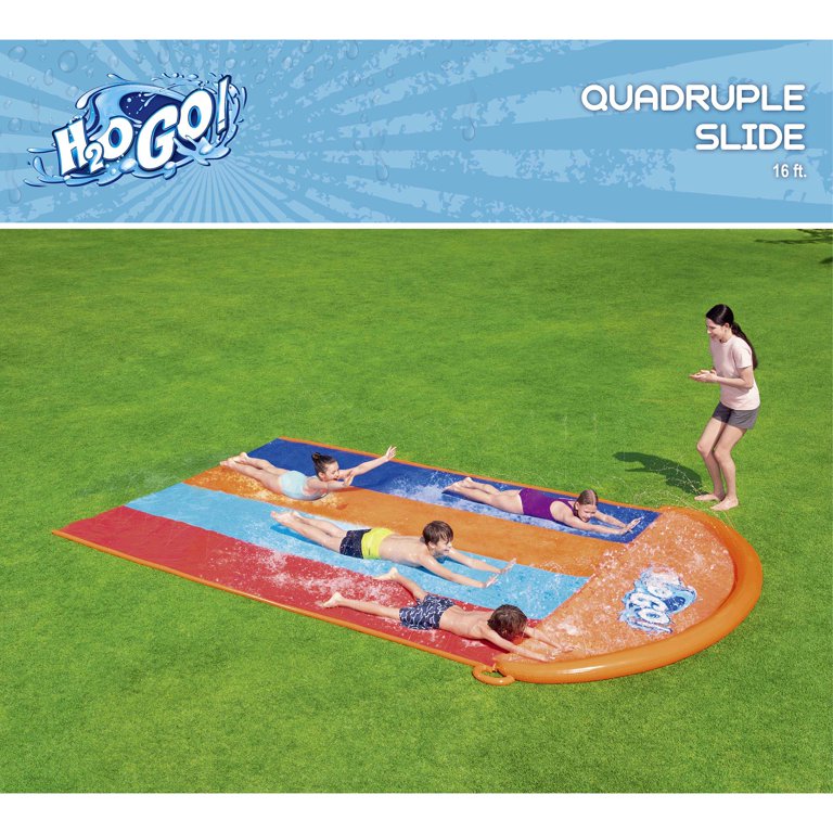 Bestway: H2OGO! 16' Quadruple Water Slide - Inflatable Lawn