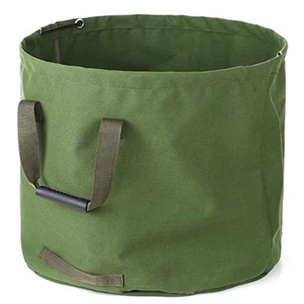 Pack Almacenaje Bolsa de basura de jardín Bolsa de basura plegable de lona reutilizable Resistente a TOMSHOO Pack Almacenaje