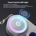 thumbnail image 6 of Dog Supplies Luminous Retractable Dog Leash with Front Safety Led Light - 360°Tangle-Free Training Leash for Ultimum Freedom with Anti Slip Handle Dogs & Cats - Purple, 6 of 7