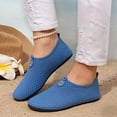 thumbnail image 3 of Unisex Solid Color Water Shoes Flat Breathable Lightweight Wading Shoes Quick Drying Non Slip Sneakers Blue Size 8, 3 of 5