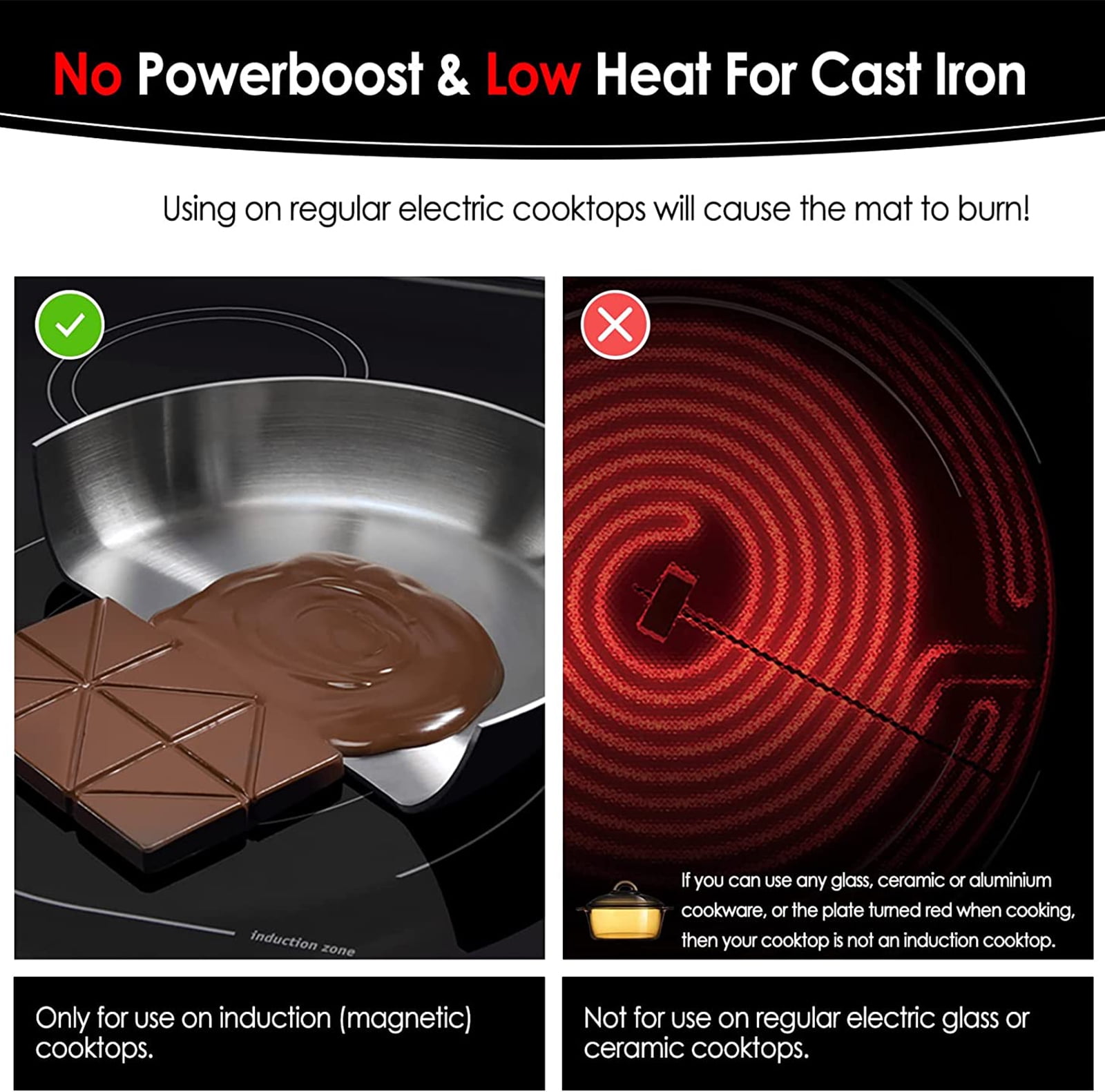 Induction Cooktop Protector Mat, Food-Grade Silicone Induction Cooktop Mat, Anti-Scratch Cooktop Protector for Glass/Ceramic Stoves, 35.4 x 21.2 inch