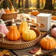 thumbnail image 6 of Zoxiy Fall Pumpkin Votive Candles,Thanksgiving Scented Tealight Candles,Handmade Scented Fall Pumpkin Soy Wax Candle,Fall Pumpkin Shaped Candles for Home Bedroom Bathroom,Table Centerpiece Decor, 6 of 6