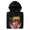 thumbnail image 2 of Anthrax - Half Devil Unisex Hoodie - Black - Small, 2 of 5