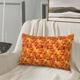 thumbnail image 5 of Sikiie Autumn Maple Leaf Pile Print Plush Pillow Cover, Wrinkle-proof and Stain-resistant Pillow Protector without Pillow Core, Home Decoration-20"x30", 5 of 6