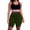 Army Green, variant on Domuza Plus Size Biker Shorts for Women High Waist Tummy Control Yoga Shorts Soft Stretch Workout Shorts Under Dresses Wine 2XL