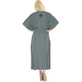 thumbnail image 5 of HAPPY BAY Women's Summer Loungewear Caftan Maxi Mumu Slit Dresses 2X-3X Cloud, Floral, 5 of 5