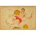 thumbnail image 2 of Aspin, Jehoshaphat 24x17 Gold Ornate Wood Framed with Double Matting Museum Art Print Titled - Aquarius, Piscis Australis and Ballon Aerostatique, 1825, 2 of 4