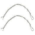 thumbnail image 4 of 2PCS Stainless Steel Toilet Drain Clap Cover Universal Chain 25CM, 4 of 8
