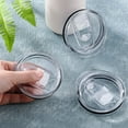 thumbnail image 2 of Siisll 5 Pcs 20 oz Skinny Replacement Lids Tumbler Replacement Lids Plastic Splash Resistant Lids Covers Spill Proof Skinny Tumbler Lid Cup Covers (Clear Color), 2 of 6